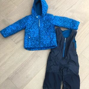 Columbia Snowsuit Winter Set, Kids 4T, Bib & Jacket, Outgrown System